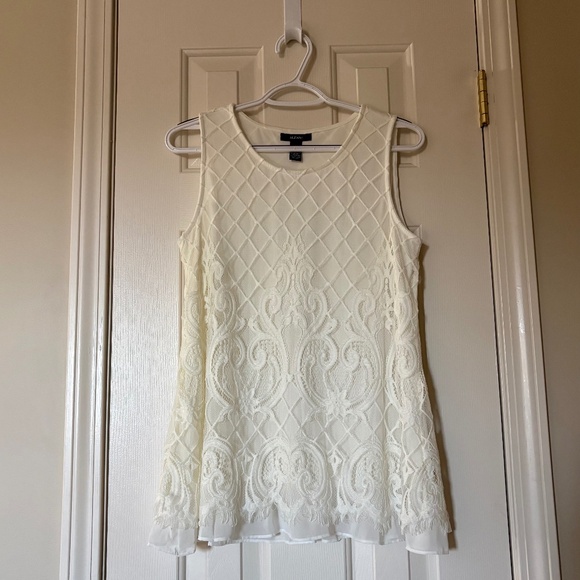 Alfani Tops - Alfani Size Small Tank with Lace Overlay